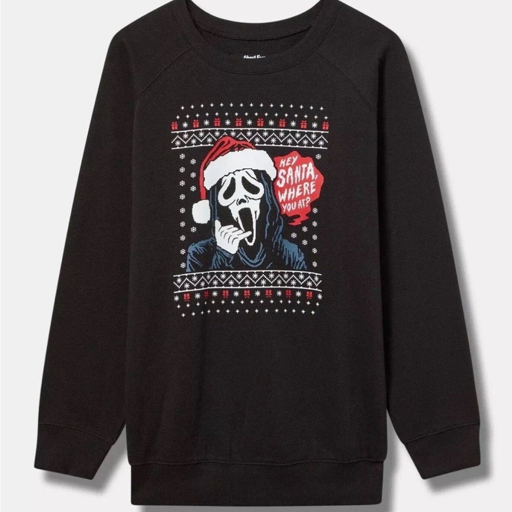 Torrid Ghostface Christmas sweatshirt